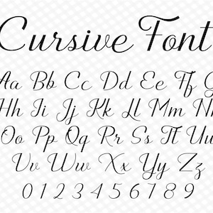 Cursive Font Invite Font Elegant Font Wedding Script Wedding Cursive Font Calligraphy Font Monogram Font Digital Font Cursive Font Style