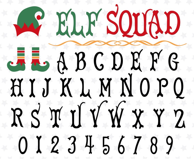 Christmas Elf Font Christmas Font Christmas Script Elf Font - Etsy
