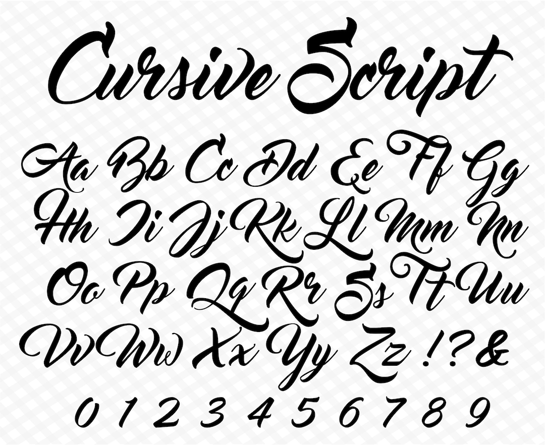 Cursive Font Wedding Font Vintage Cursive Font Lovely Font Old Cursive ...