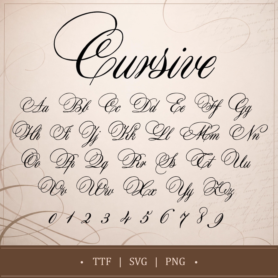 Cursive Font Calligraphy Font Elegant Font Script Font Wedding Font ...