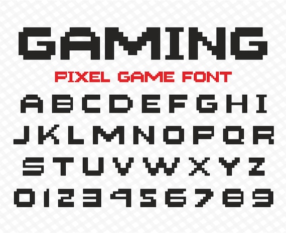 font retro electronic games
