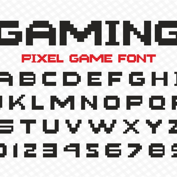 Game Font Pixel Font Gamer Font Pixel Art Font Pixel Text Font Game Pixel Font Pixel Font Svg TTF Files Game Font Fot Cricut Pixel Game Font