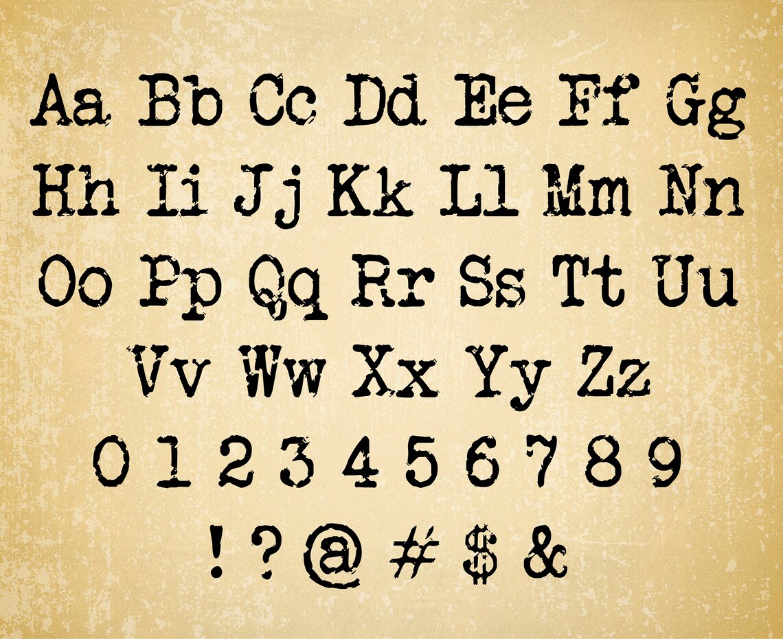 Typewriter Font Typing Font Typing Style Font Typewriter Font Svg Ttf ...