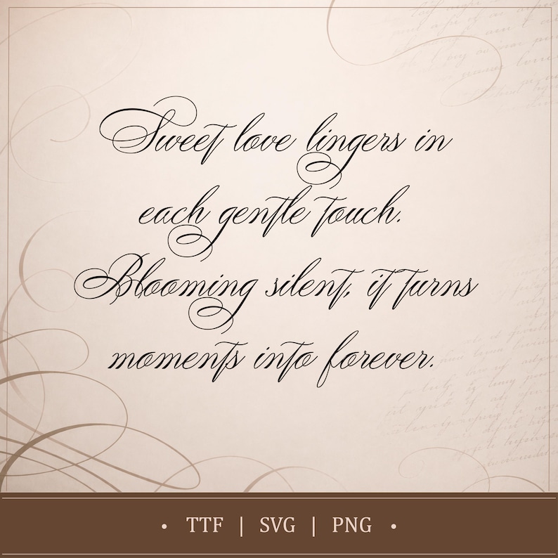 Cursive Swirl Font Calligraphy Font Elegant Font Script Font Wedding ...