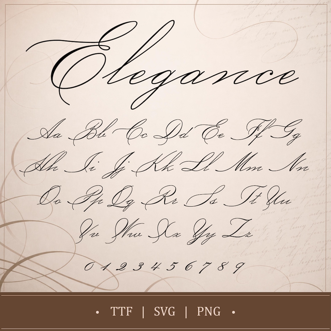 Elegant Font Cursive Font Calligraphy Font Script Font Wedding Font ...