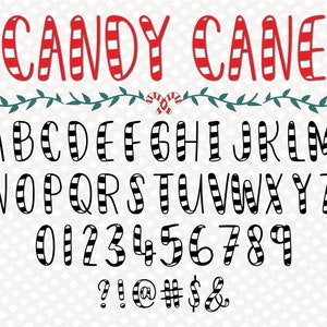 Carattere Candy Carattere Candyland Carattere Bastoncino di zucchero Carattere Candy Script Carattere Natale Carattere Sweet Candy Carattere Natale Script Candy Svg Ttf Png Cricut
