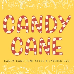 Candy Font Candyland Font Candy Cane Font Candy Script Font Christmas Font Sweet Candy Font Christmas Script Candy Font Svg Ttf Png
