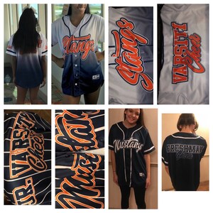 cheerleader baseball jersey