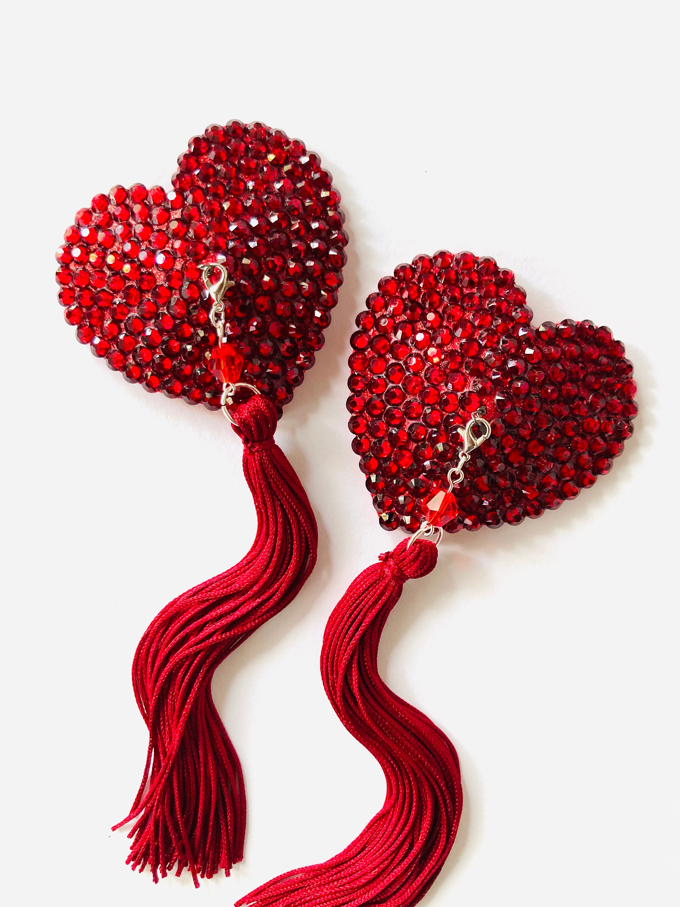 Nipple Pasties Heart Nipple Tassels Nippies Cache Nipples Etsy