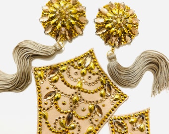 C-string & Nipple pasties, Burlesque costume