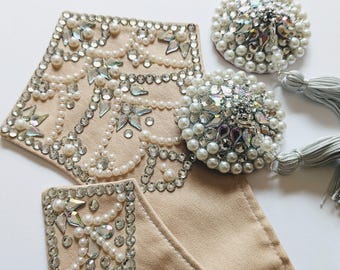 Merkin, nipple pasties, nippies, showgirl, cabaret, burlesque