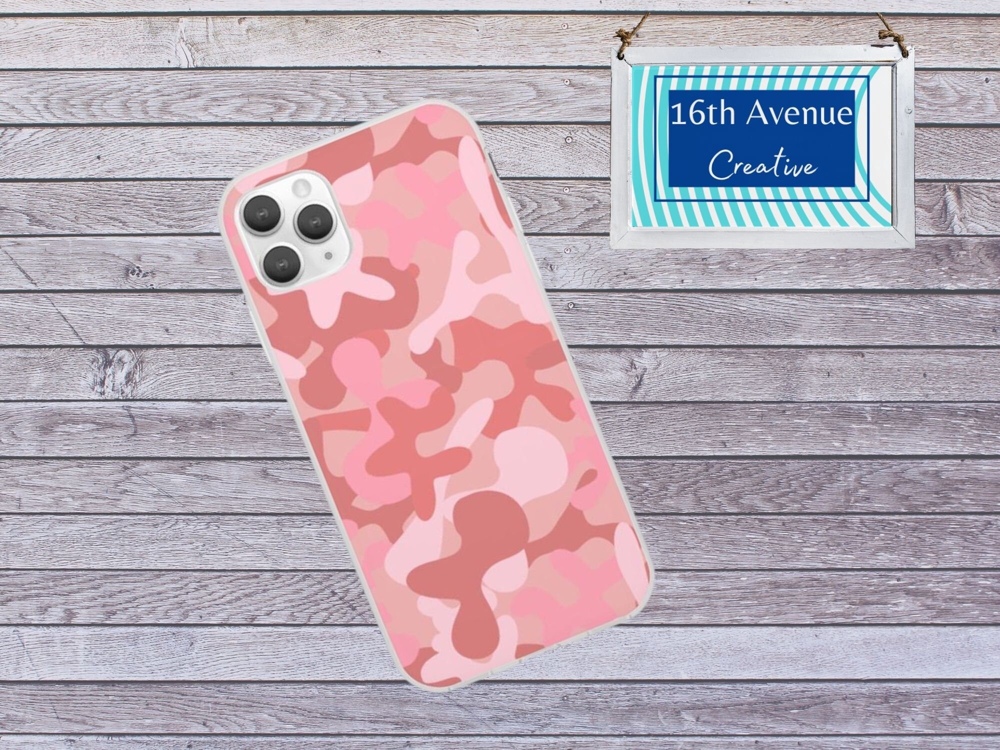 Pink Camo Flexi Phone Case Pink Camo iPhone Case Pink Phone Etsy