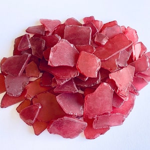 Sea Glass Ocean Beach Mix Red Bulk Tumbled Glass