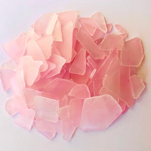 Sea Glass Ocean Beach Mix Light Pink Bulk Tumbled Glass