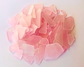 Sea Glass Ocean Beach Mix Light Pink Bulk Tumbled Glass