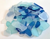 Sea Glass Ocean Beach Mix Bulk White Clear Aqua Turquoise Blue Tumbled Glass