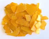 Sea Glass Ocean Beach Mix Amber Yellow Bulk Tumbled Glass
