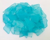 Sea Glass Ocean Beach Mix Turquoise Aqua Blue Tumbled Glass