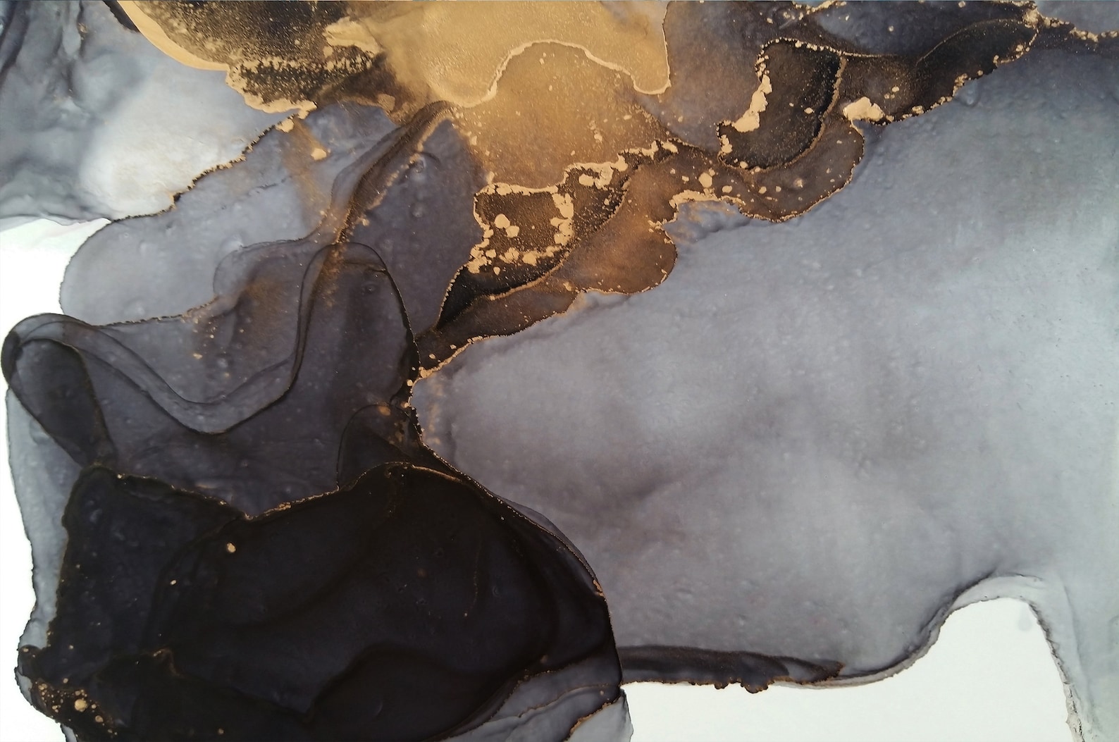 Luxury Abstract Canvas Artwork Fluid Art Painting Print Etsy