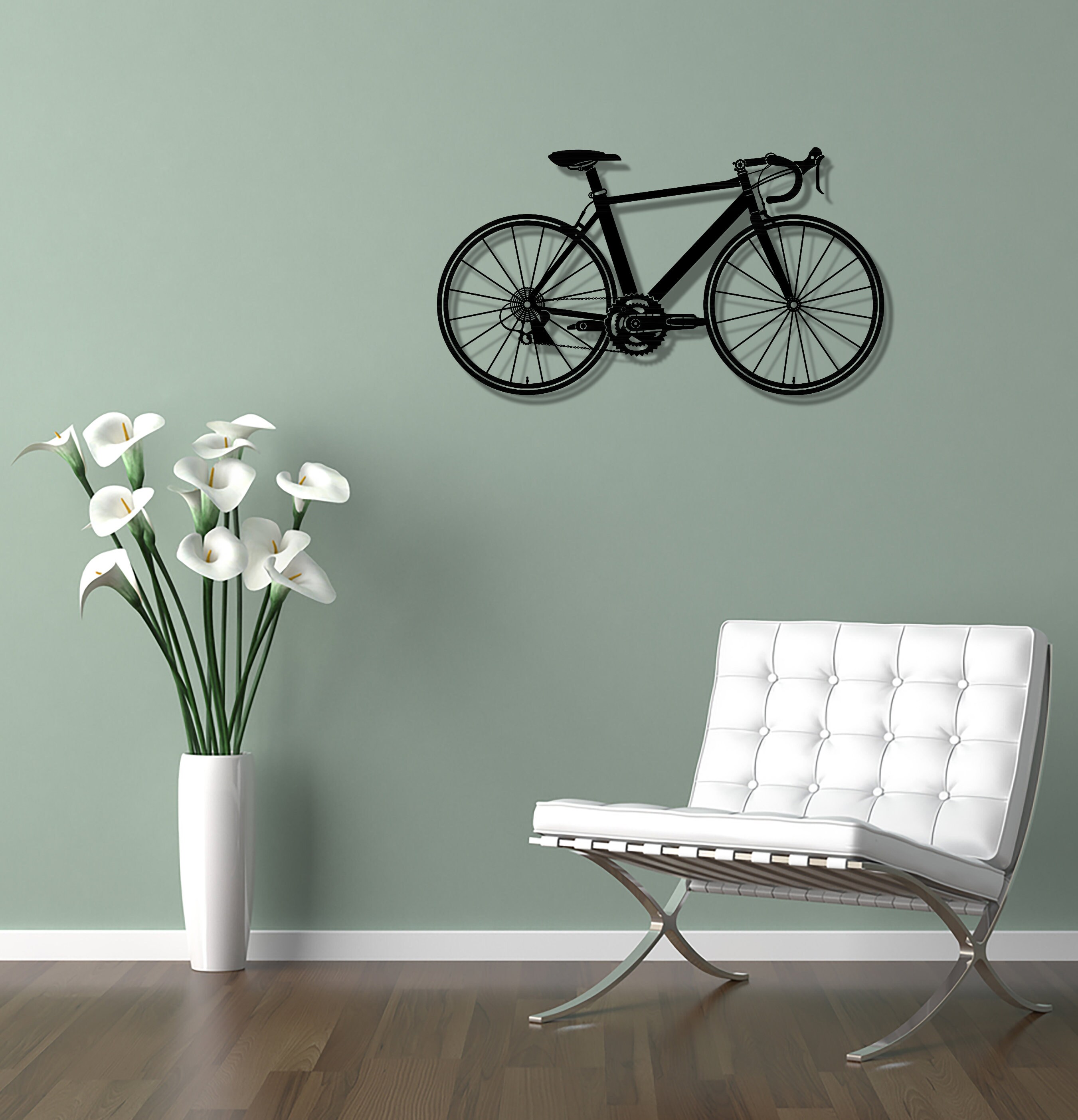 Metal Bicycle Wall Art / Metal Wall Hanging / Bicycle Decor / Etsy