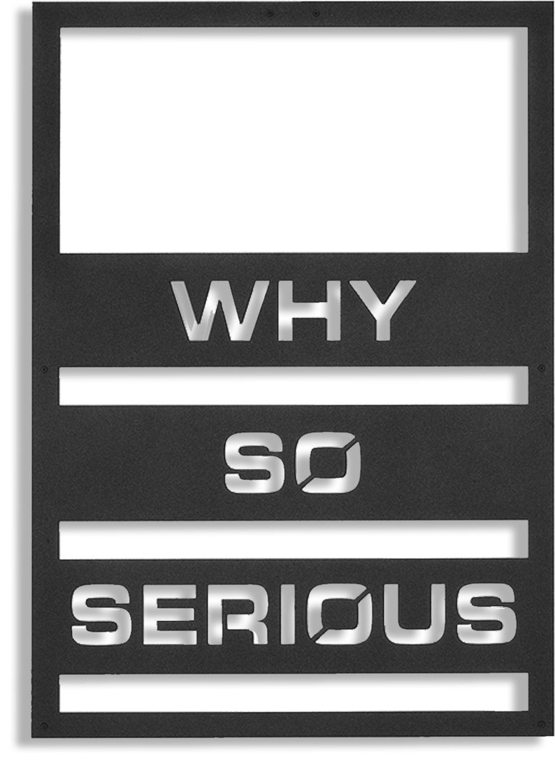 Why so Serious Metal Wall Art Metal Wall Decor Metal Wall Art Etsy