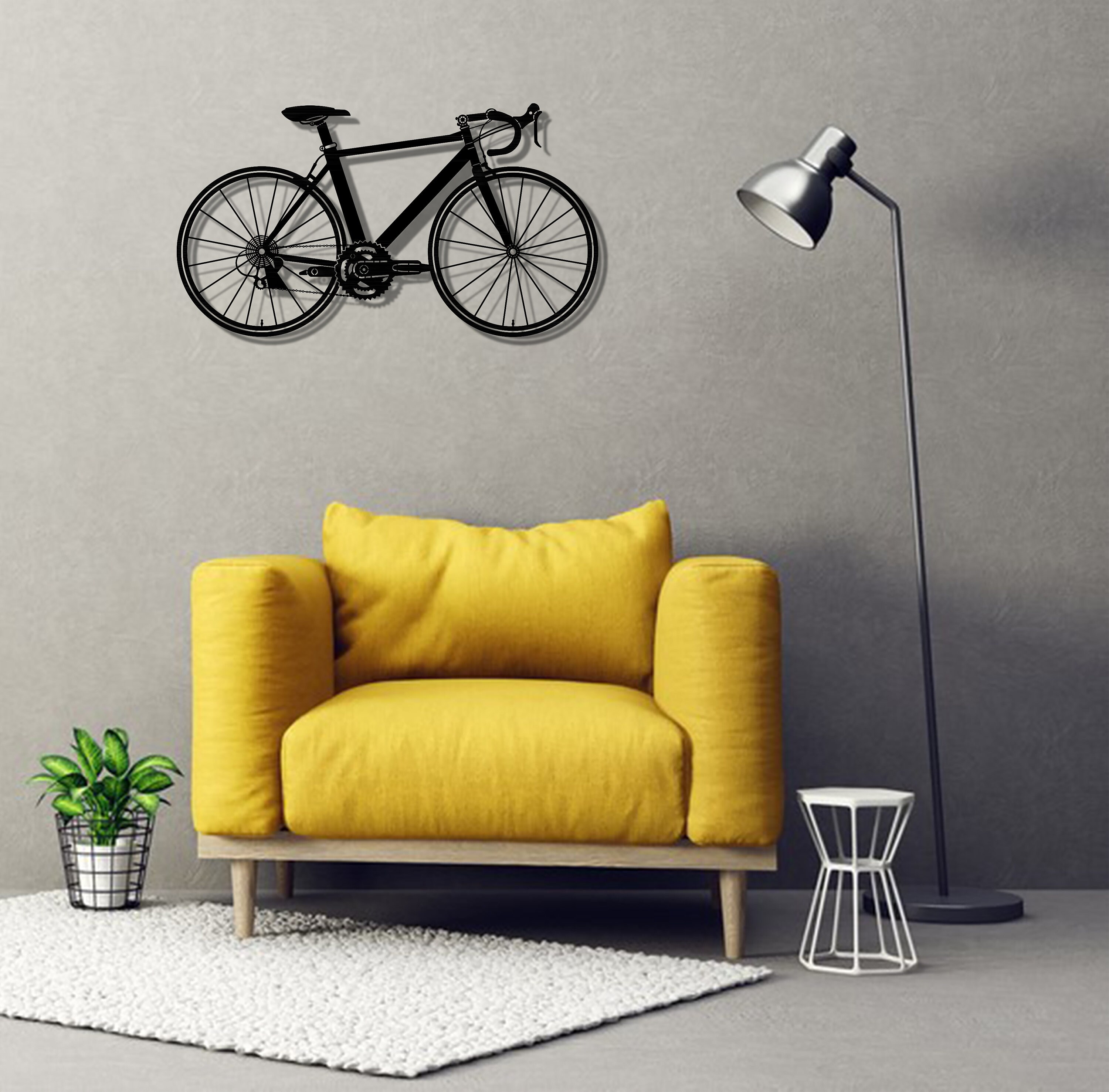 Metal Bicycle Wall Art / Metal Wall Hanging / Bicycle Decor / Etsy