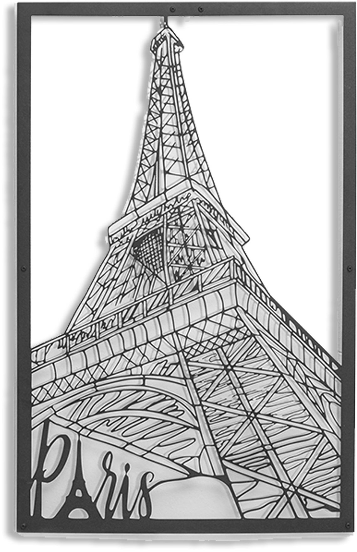 Eiffel Tower in Paris Metal Wall Art Metal Wall Decor Metal Etsy