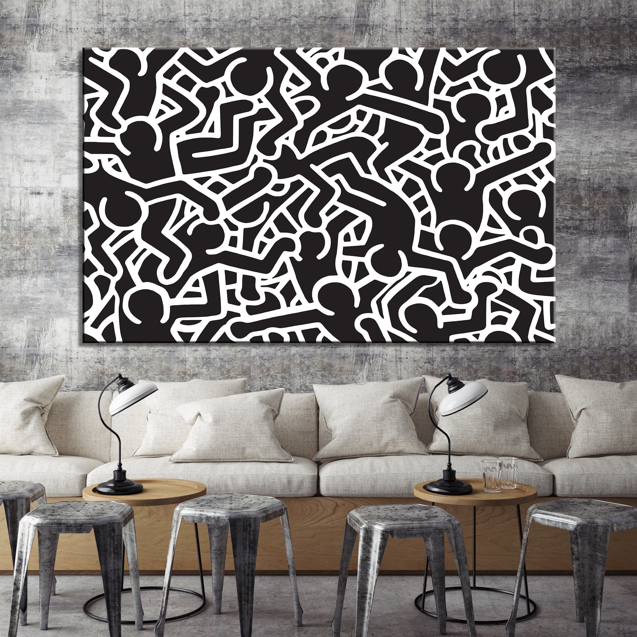 keith haring pop art figures