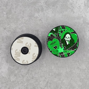 Horror Movie Inspired Phone Grip Holder, Sublimation, Phone Accessories, 420, Spooky, Creepy, Dark, Goth,Valentines Gift,Call Me,Smoke