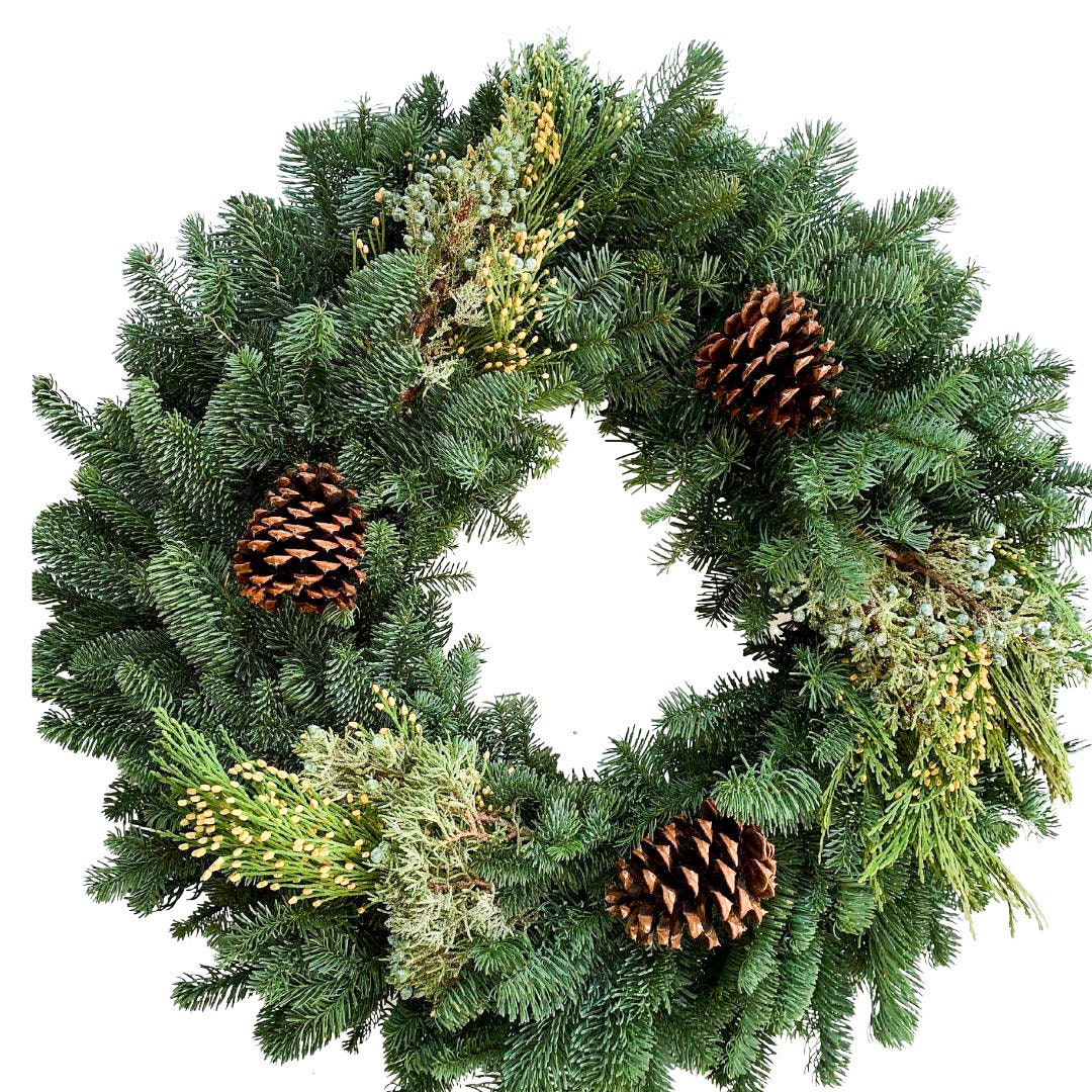 Traditional Fresh Christmas Wreaths From Oregon Decorate Your Own