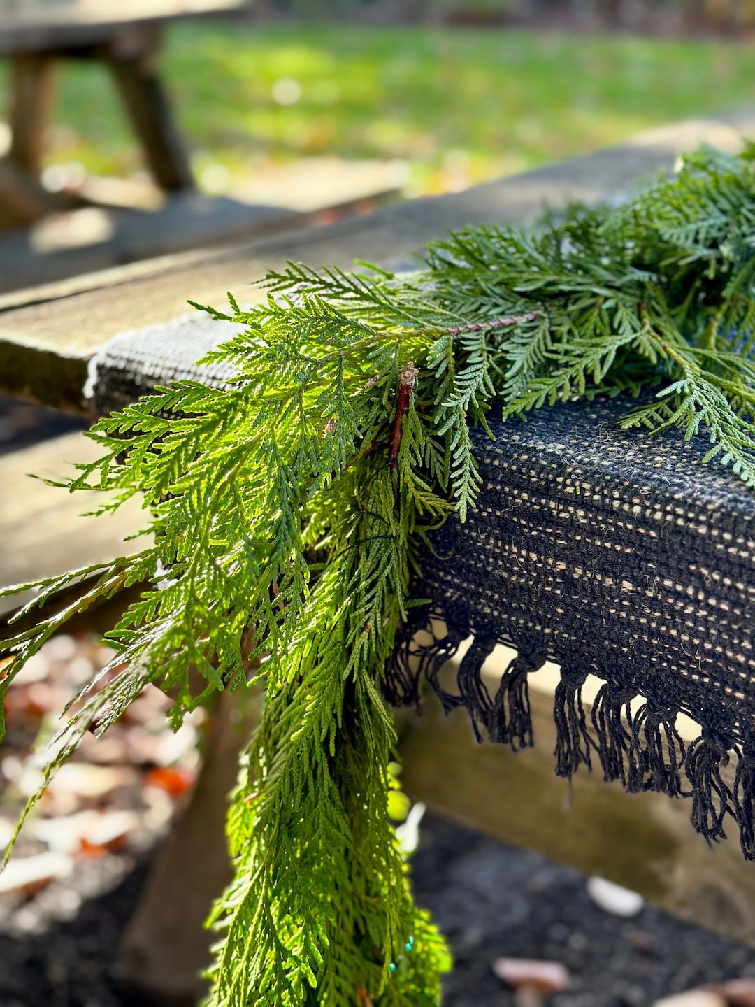 Christmas Garland Fresh Cedar Garland Real Garland Live Cedar Christmas