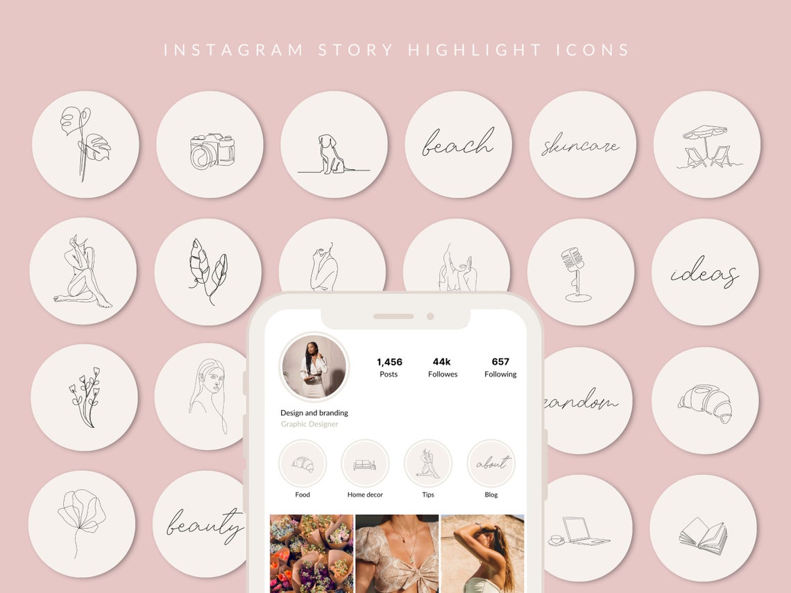 Instagram Highlight Covers Aesthetic Icons Instagram Insta - Etsy