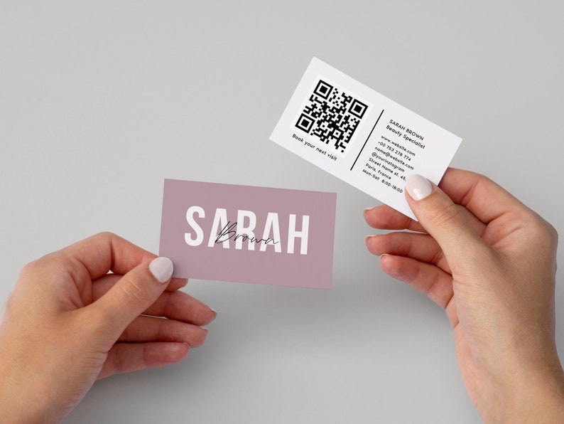 1001000 Business Cards With QR Code Printed Business Cards Etsy