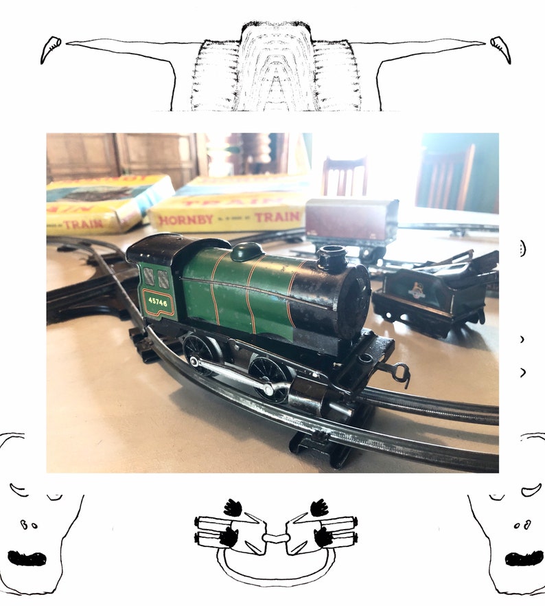 Hornby Vintage Wind up Train Set Fully WORKING Etsy