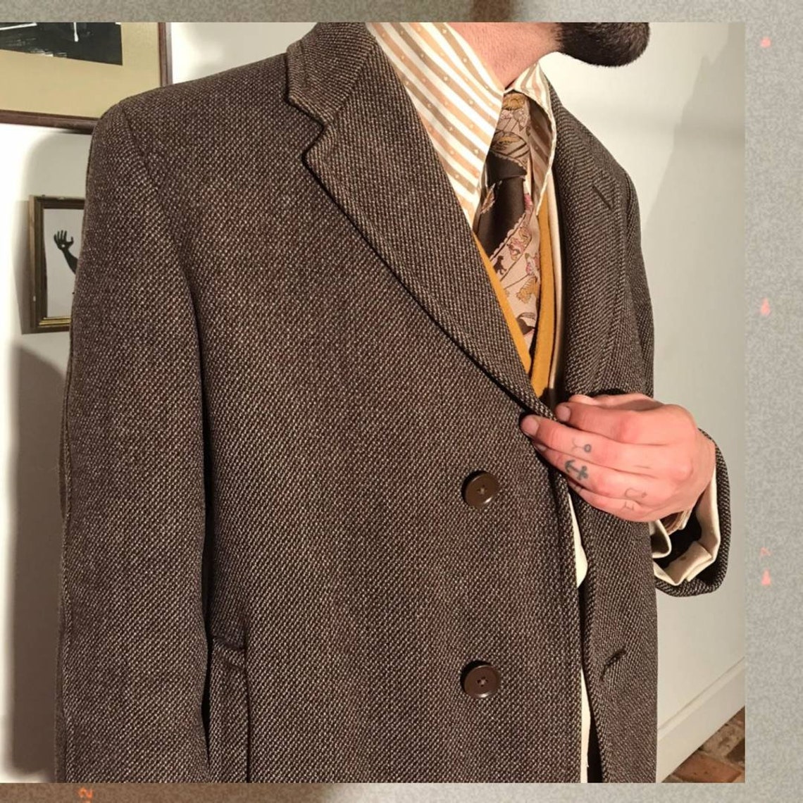 Tailored Wool Coat. Hector Powe Etsy
