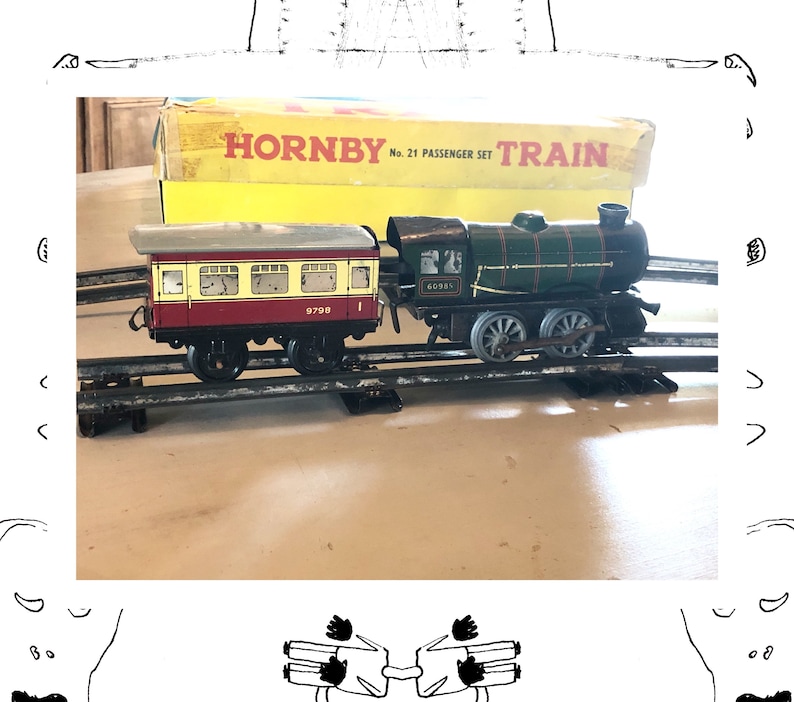 Hornby Vintage Wind up Train Set Fully WORKING Etsy