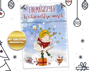 Ein magischer Weihnachtswunsch | Das Wunscharmband für Kinder zur Weihnachtszeit als Geschenk unterm Baum (Nikolaus, Weihnachten, Wünschen)