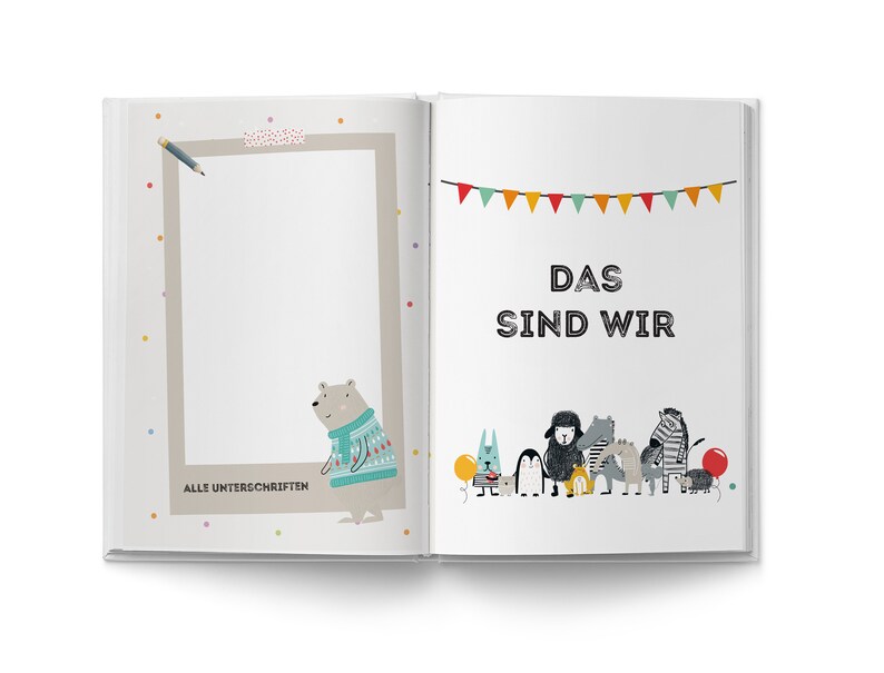 Abschiedsbuch mit Namen für Lehrer oder Lehrerin Schule / Grundschule Platz für 34 Kinder Abschiedsgeschenk & Erinnerungsalbum A4 Bild 8