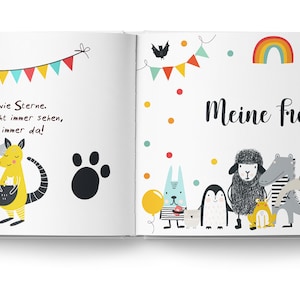 Das große Freundebuch für 39 Freunde mit Tieren Personalisiert mit Wunschnamen Tolles Geschenk für Schule und Kiga Mädchen und Jungs afbeelding 6