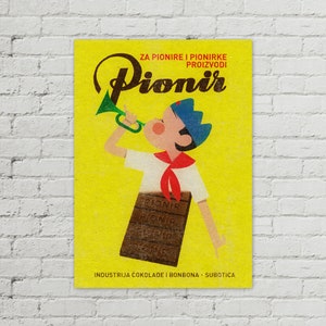 PIONIR Vintage Yugoslavia Poster 50x70cm