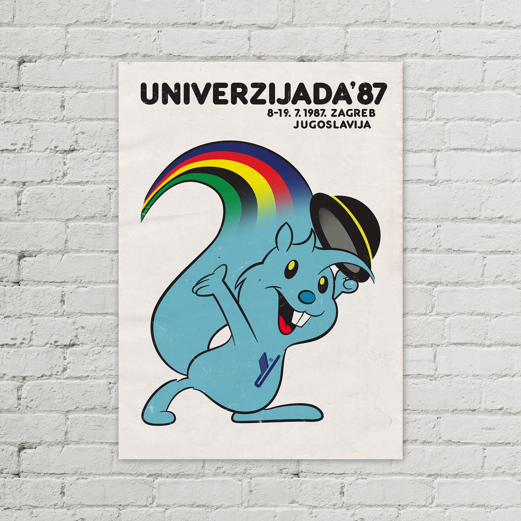 Univerzijada 87 Zagi Vintage Yugoslavia Poster 50x70cm - Etsy