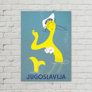 Jadran Jugoslavija Vintage Yugoslavia Poster 50x70 cm