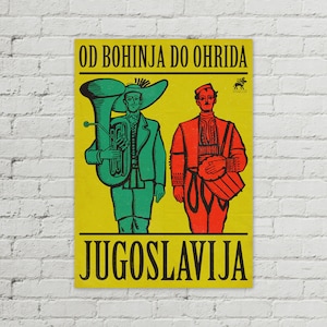 Od Bohinja Do Ohrida Vintage Yugoslavia Poster 50x70cm