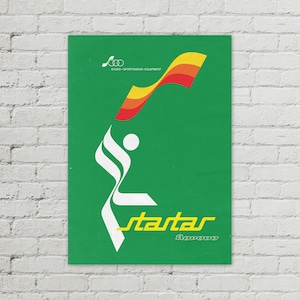 Startas 2 Borovo 1980er Vintage Jugoslawien Poster Wanddeko