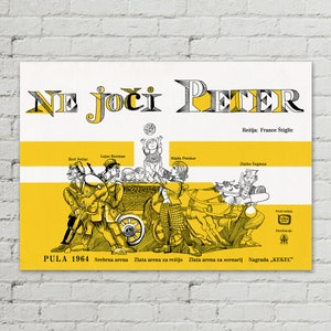 Ne Joci Peter - Yugoslavia Slovenia Vintage Movie Poster 1960s