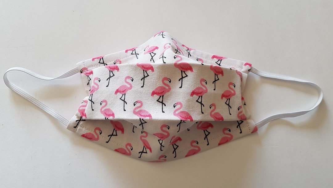 Masque Lavable Enfant Avec Filtre - Couleur Rose Vichy Et Blanc - Norme AFNOR - Fabriqué En France