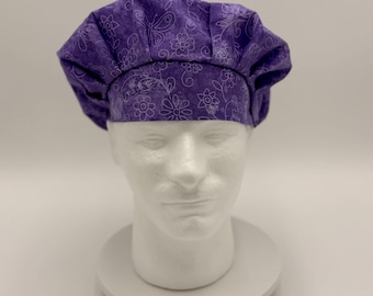 Surgical / BOUFFANT Scrub Cap, Veterinary,  Surgeon, Dental, Nurse -*Embroidery Personalized*