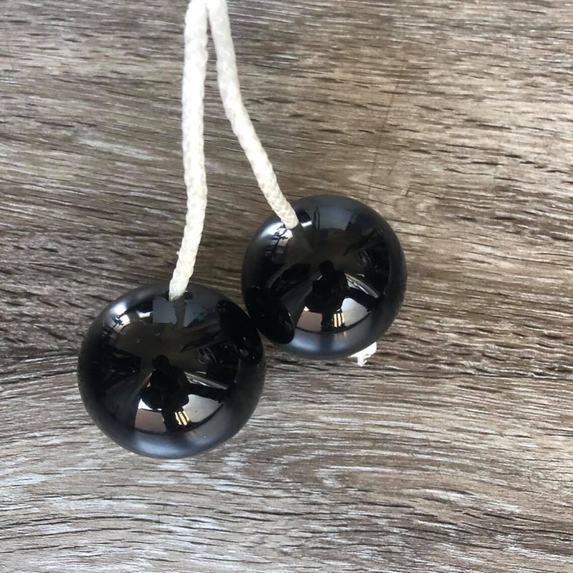 Knockers Clackers Click Clacks Klacker Solid Black Balls Etsy