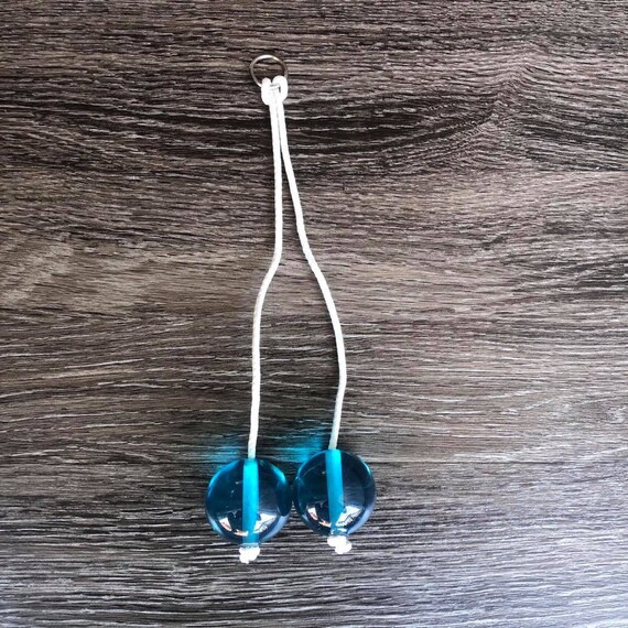 Knockers Clackers Click Clacks Klacker Sky Blue Balls on