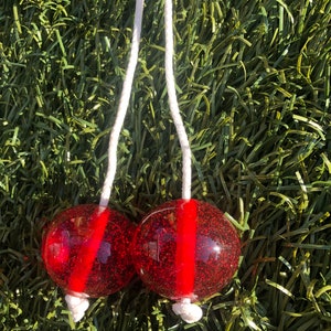 Clackers Knockers, Click Clacks , Toy, Balls on string Toy, Claker, Knocker, Acrylic image 5